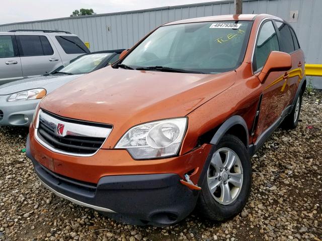 3GSCL33P68S592995 - 2008 SATURN VUE XE ORANGE photo 2