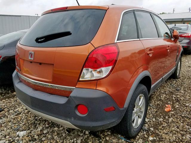 3GSCL33P68S592995 - 2008 SATURN VUE XE ORANGE photo 4