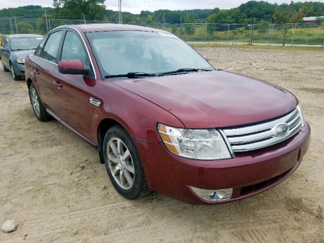 1FAHP24W58G184563 - 2008 FORD TAURUS SEL MAROON photo 1