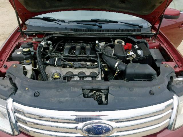 1FAHP24W58G184563 - 2008 FORD TAURUS SEL MAROON photo 7