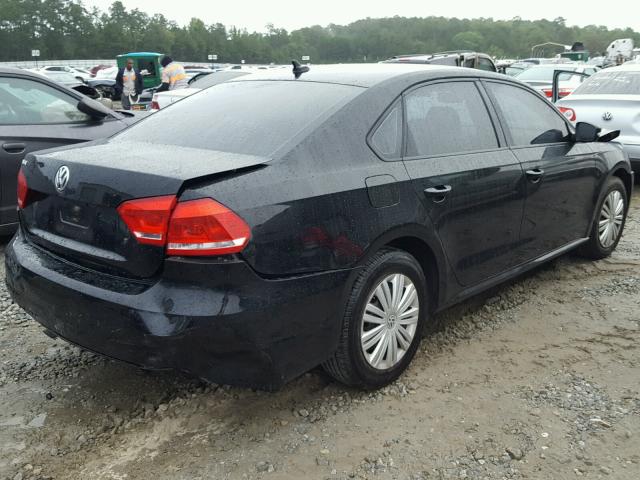 1VWAP7A35EC025299 - 2014 VOLKSWAGEN PASSAT S BLACK photo 4