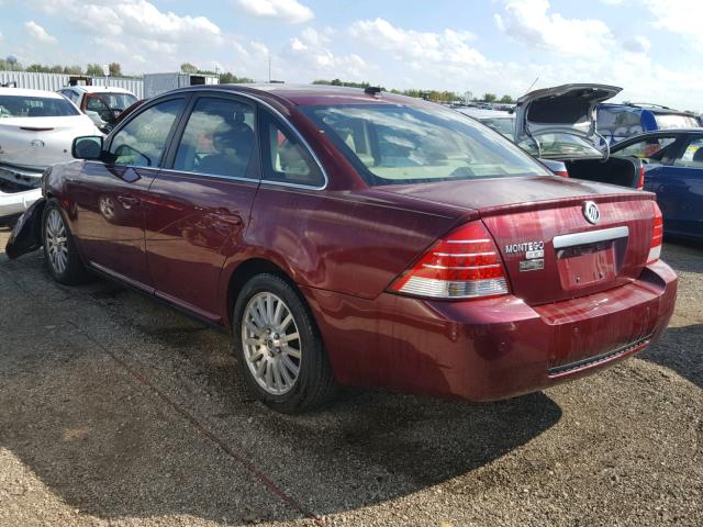 1MEHM42187G604660 - 2007 MERCURY MONTEGO PR MAROON photo 3