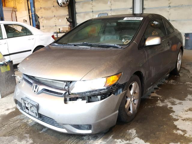 2HGFG12928H579217 - 2008 HONDA CIVIC EXL GRAY photo 2