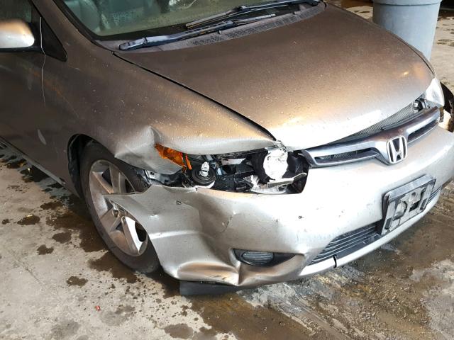 2HGFG12928H579217 - 2008 HONDA CIVIC EXL GRAY photo 9