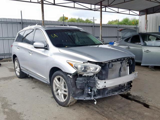 5N1AL0MN4DC338602 - 2013 INFINITI JX35 SILVER photo 1