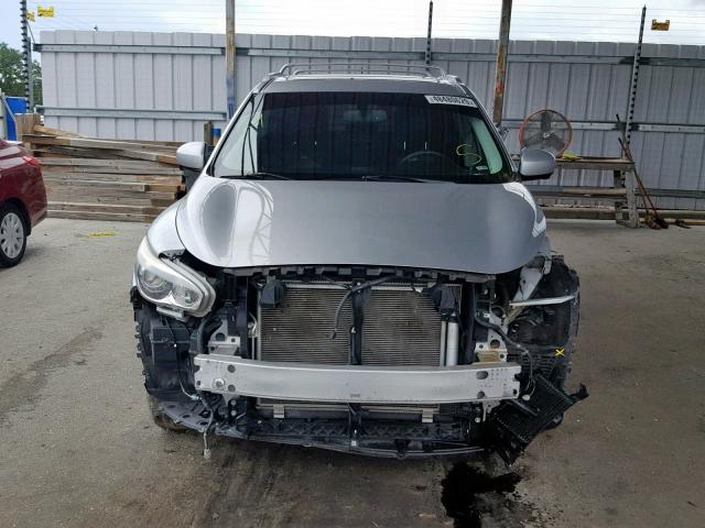 5N1AL0MN4DC338602 - 2013 INFINITI JX35 SILVER photo 9