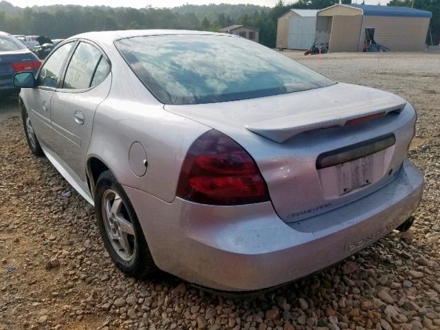 2G2WS522041146798 - 2004 PONTIAC GRAND PRIX SILVER photo 3