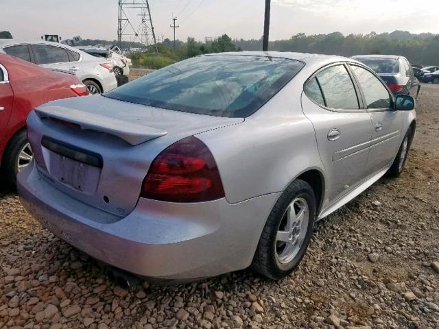 2G2WS522041146798 - 2004 PONTIAC GRAND PRIX SILVER photo 4