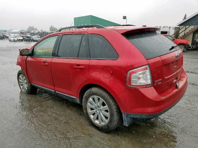 2FMDK3JC3ABA14945 - 2010 FORD EDGE SEL RED photo 3