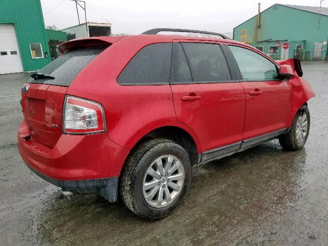 2FMDK3JC3ABA14945 - 2010 FORD EDGE SEL RED photo 4