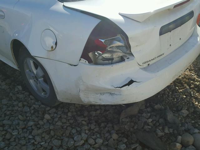 2G2WP522151212603 - 2005 PONTIAC GRAND PRIX WHITE photo 9