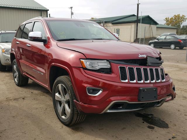 1C4RJFCG0EC253910 - 2014 JEEP GRAND CHER RED photo 1