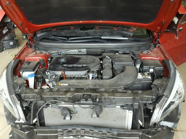 5NPE34AF9HH524110 - 2017 HYUNDAI SONATA SPO RED photo 7