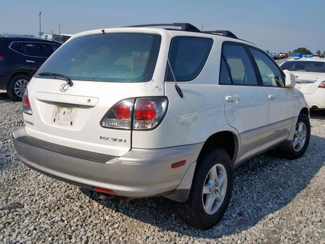 JTJGF10U130161853 - 2003 LEXUS RX 300 WHITE photo 4