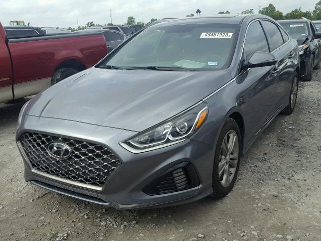 5NPE34AF7JH638130 - 2018 HYUNDAI SONATA SPO GRAY photo 2