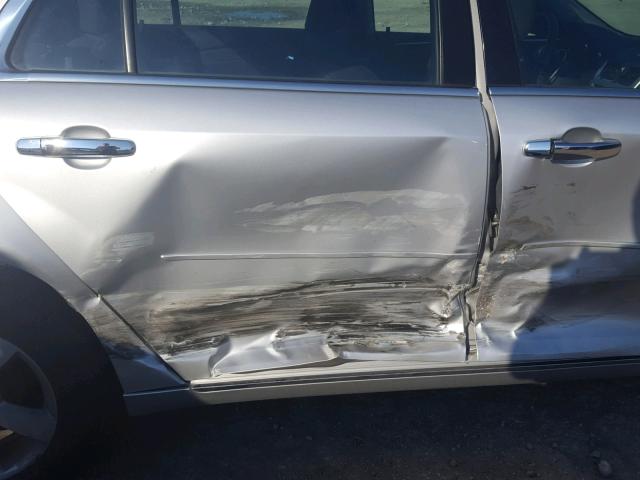 1G1ZC5E0XCF161065 - 2012 CHEVROLET MALIBU 1LT SILVER photo 9