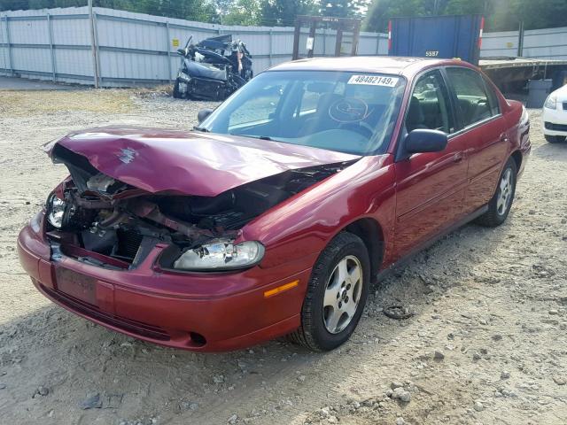 1G1ND52F24M706029 - 2004 CHEVROLET CLASSIC MAROON photo 2