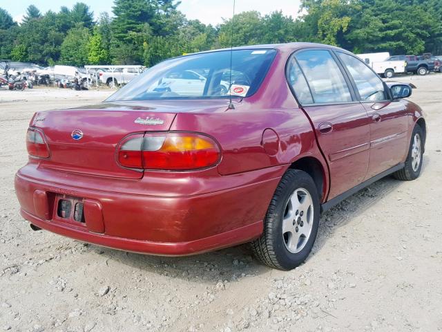 1G1ND52F24M706029 - 2004 CHEVROLET CLASSIC MAROON photo 4