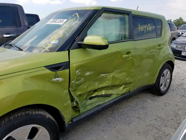 KNDJN2A28E7042500 - 2014 KIA SOUL GREEN photo 9