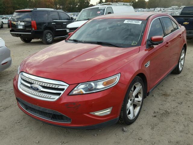 1FAHP2KT6BG108222 - 2011 FORD TAURUS SHO RED photo 2