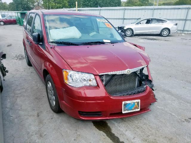 2A8HR44H08R800095 - 2008 CHRYSLER TOWN & COU MAROON photo 1