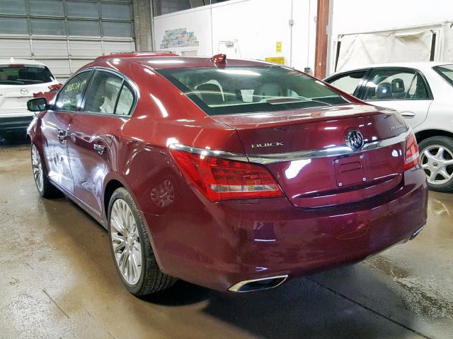 1G4GF5G34GF116833 - 2016 BUICK LACROSSE P RED photo 3