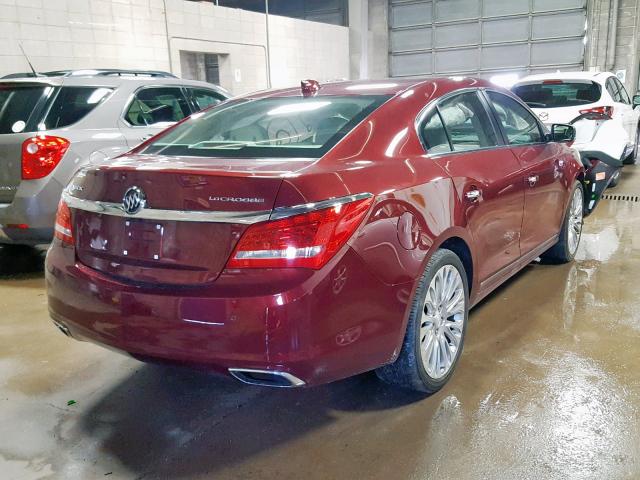 1G4GF5G34GF116833 - 2016 BUICK LACROSSE P RED photo 4