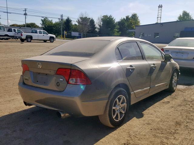 1HGFA16586L142475 - 2006 HONDA CIVIC LX GRAY photo 4