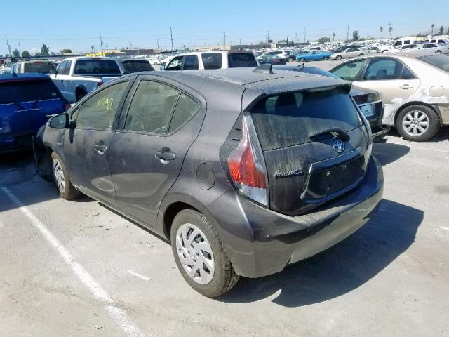 JTDKDTB33F1099924 - 2015 TOYOTA PRIUS C GRAY photo 3