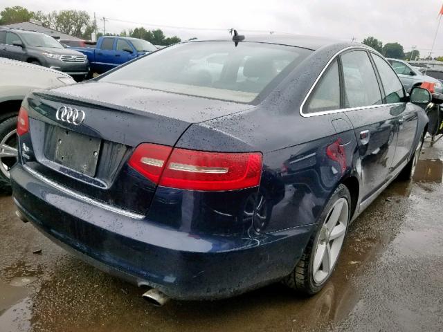 WAUKGAFB0AN039370 - 2010 AUDI A6 PRESTIG BLUE photo 4