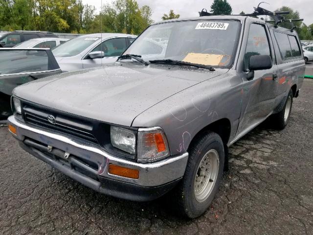 4TARN81A7PZ137095 - 1993 TOYOTA PICKUP 1/2 GRAY photo 2