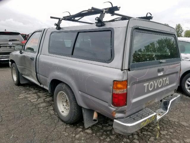 4TARN81A7PZ137095 - 1993 TOYOTA PICKUP 1/2 GRAY photo 3