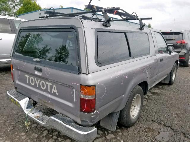 4TARN81A7PZ137095 - 1993 TOYOTA PICKUP 1/2 GRAY photo 4