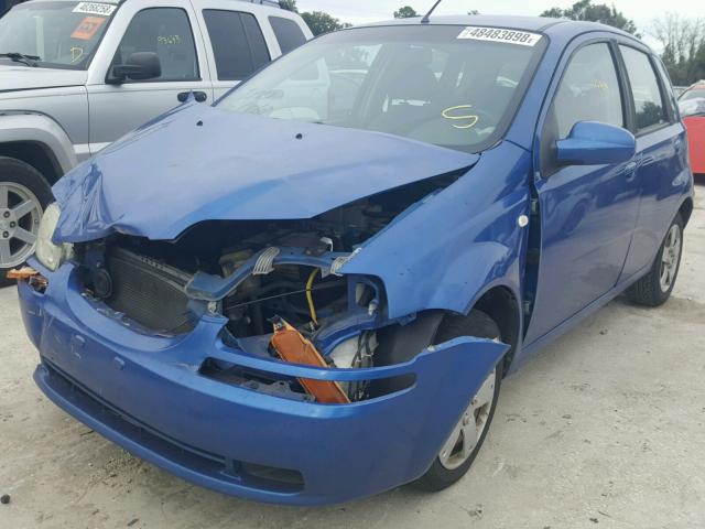 KL1TD66648B191963 - 2008 CHEVROLET AVEO BASE ლურჯი ფოტო 2