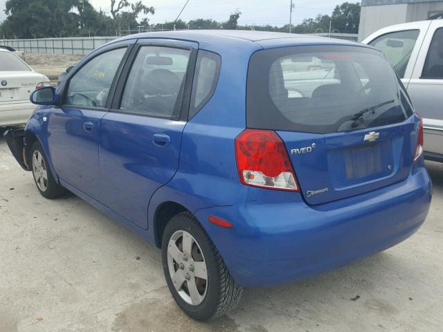 KL1TD66648B191963 - 2008 CHEVROLET AVEO BASE ლურჯი ფოტო 3