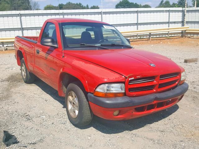 1B7FL26X91S301485 - 2001 DODGE DAKOTA RED photo 1