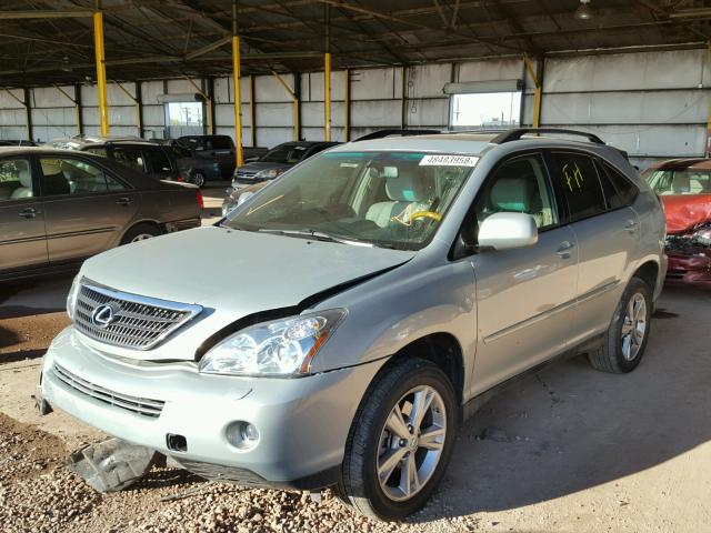 JTJHW31U972009618 - 2007 LEXUS RX 400H SILVER photo 2