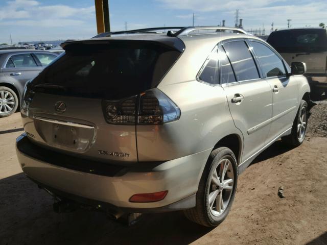 JTJHW31U972009618 - 2007 LEXUS RX 400H SILVER photo 4