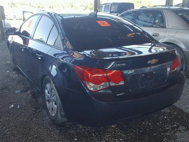 1G1PA5SH9E7111049 - 2014 CHEVROLET CRUZE LS BLUE photo 3