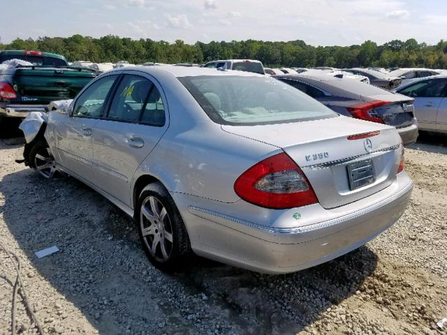 WDBUF56X77B005730 - 2007 MERCEDES-BENZ E-CLASS SILVER photo 3