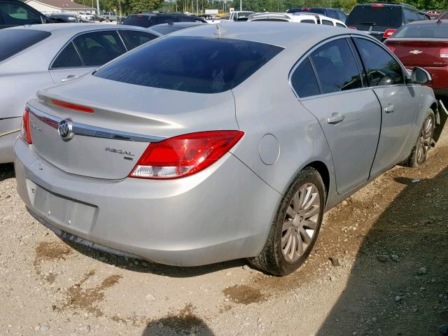 W04GN5EC5B1064543 - 2011 BUICK REGAL CXL SILVER photo 4