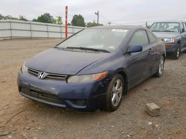 2HGFG11897H548795 - 2007 HONDA CIVIC EX BLUE photo 2