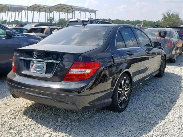 WDDGF4HB1DA770028 - 2013 MERCEDES-BENZ C 250 BLACK photo 4