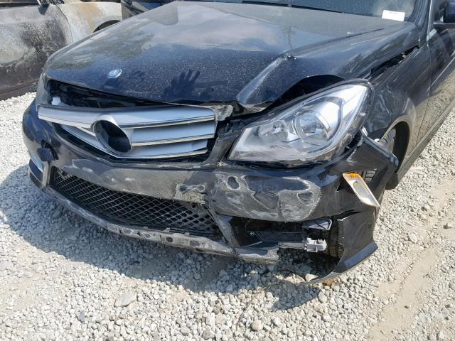 WDDGF4HB1DA770028 - 2013 MERCEDES-BENZ C 250 BLACK photo 9