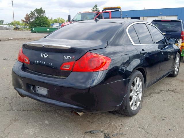 JN1CV6AR2AM254790 - 2010 INFINITI G37 BLACK photo 4