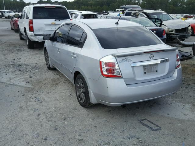 3N1AB6AP6BL652854 - 2011 NISSAN SENTRA 2.0 SILVER photo 3