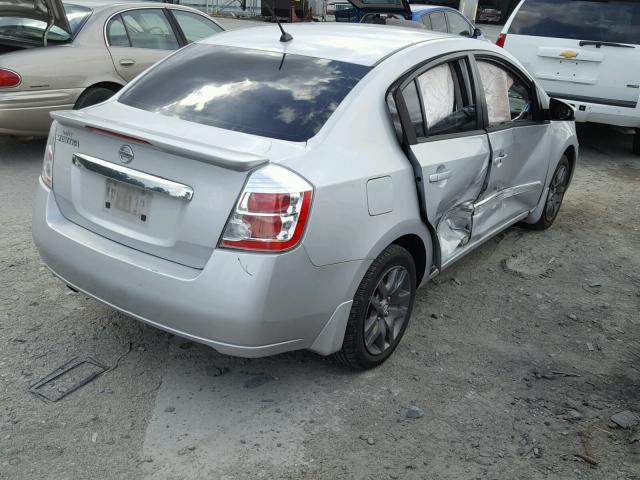 3N1AB6AP6BL652854 - 2011 NISSAN SENTRA 2.0 SILVER photo 4