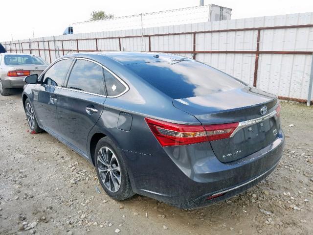 4T1BD1EB9GU057020 - 2016 TOYOTA AVALON HYB GRAY photo 3