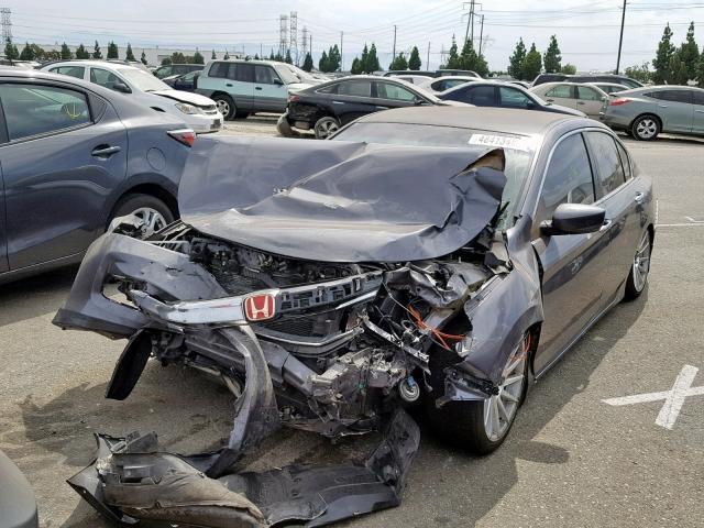 1HGCR2E32HA038869 - 2017 HONDA ACCORD LX GRAY photo 2