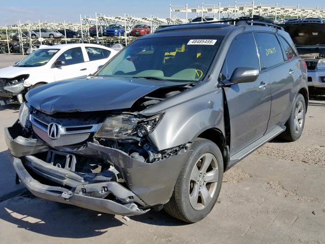 2HNYD285X7H540670 - 2007 ACURA MDX SPORT GRAY photo 2